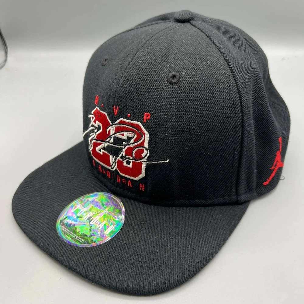 Air Jordan 23 Hat Men Black MVP‎ Embroidered Logo Jumpman Snap Back Cap